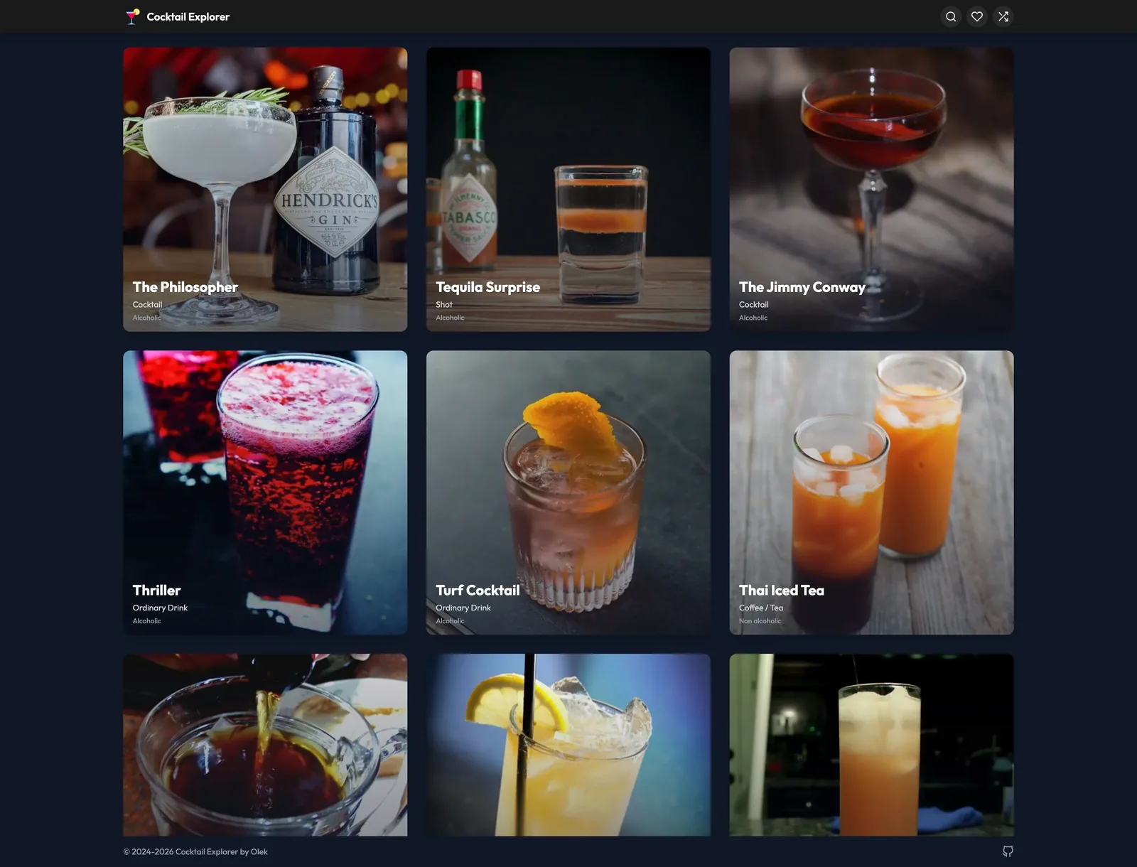 Cocktail Explorer